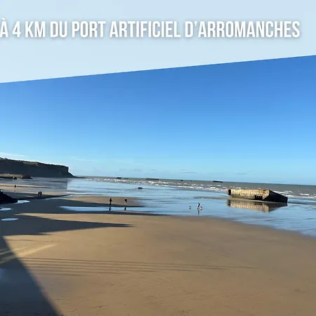 Les Voiles, Maison Bien Equipee 10 P 2 Sdb, 2 Wc, Spacieuse Lumineuse Avec Jardin Clos, Garage, Terrasse, Parking Privatif, A 950 M De La D'asnelles Et Tous Commerces, Pres De Bayeux Et Arromanches, Chiens Bienvenus * Asnelles