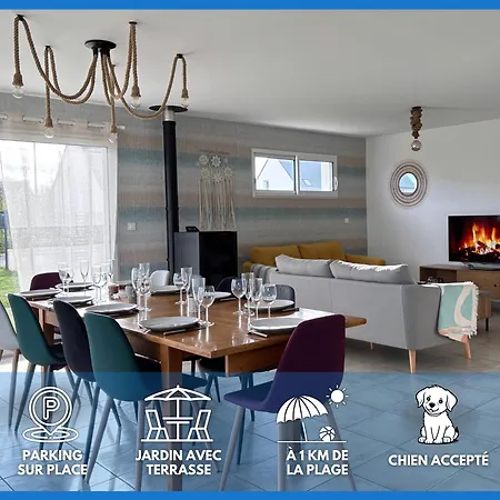 Les Voiles, Maison Bien Equipee 10 P 2 Sdb Spacieuse Lumineuse Avec Jardin Clos, Garage, Terrasse, Parking A 950 M De La D'asnelles Et Tous Commerces, Pres De Bayeux Et Arromanches